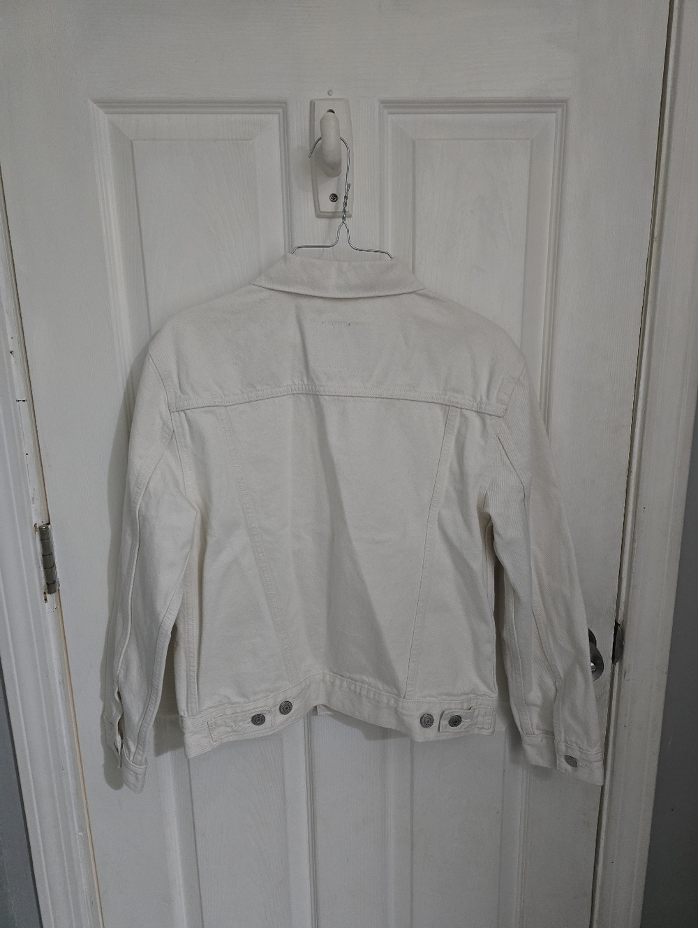 Levi's Womens NWT Ex-Boyfriend Trucker Jacket White Size Small - Picture 16 of 16